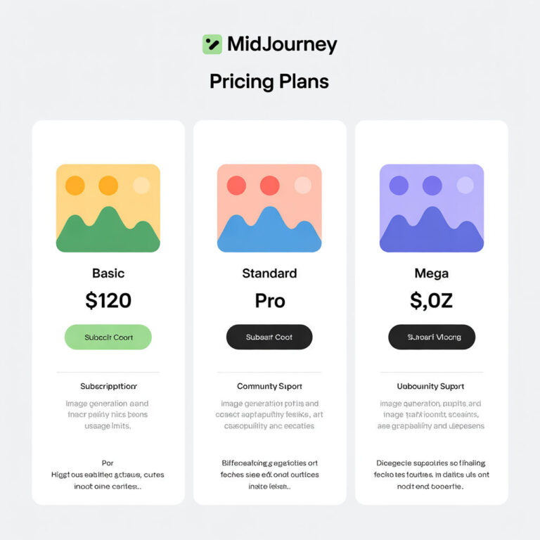 Midjourney pricing plans comparaison abonnements