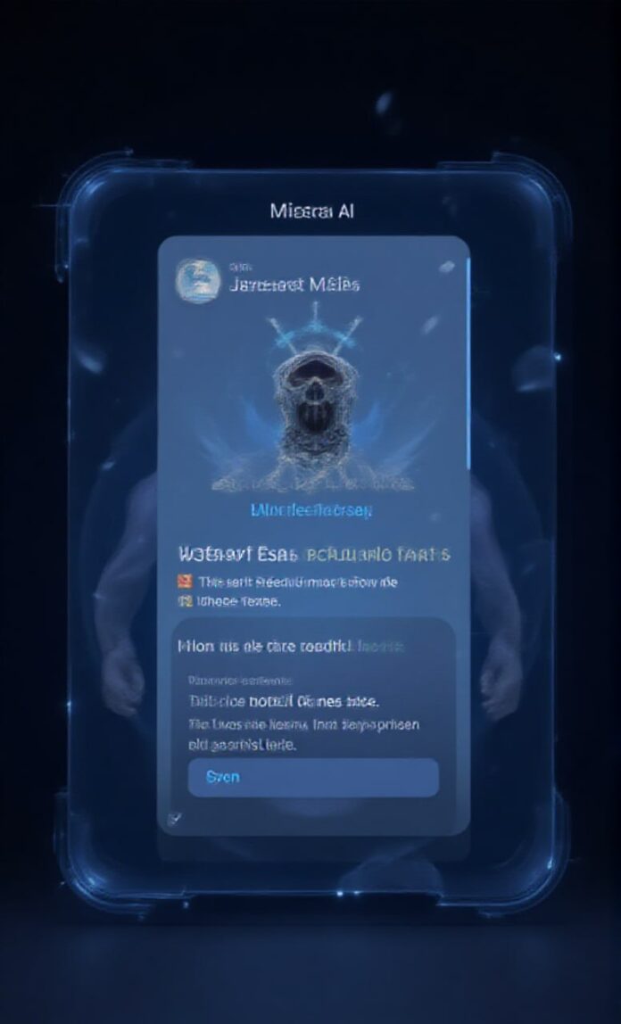 Mistral AI gratuit en français Mistral AI gratuit en français - interface Le Chat